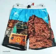 Wonder Nation Quick Dry UPF 50+ Boys Swim Shorts Size M(8)