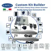 Double Swing Gate Automation Remote Control Kit w APC Italian Made Gate Opener