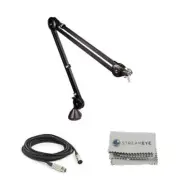 Rode PSA1 Microphone Boomarm with XLR Cable and StreamEye Polishing Cloth