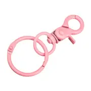 44mm Swivel Clasps Lanyard Snap Hook with Binder Ring for DIY Pink