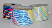Lot of 3 Celebration Birthday Rainbow Multicolor Curling Ribbon 300ft total