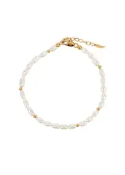 Missoma Seed Pearl 18kt Gold Vermeil Bracelet One Size