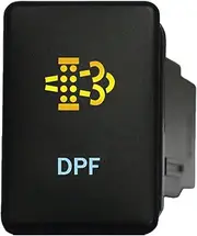 12V 3A ON-OFF Push Switch 9C87CA Laser etched DPF dual LEDs in AMBER LIGHT BLUE For Ford Ranger Everest & Toyota Hilux LandCruiser Prado RAV4 & Suzuki and more