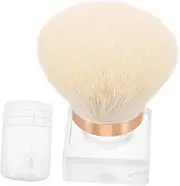 Happyyami Fingernail Brush Portable Makeup Brush for Manicure and Pedicure Soft Bristles Nail for Dust Removal Compact Design with Transparent Case