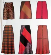 NEW LOOK 6300 SEW PATTERN MISS SKIRTS SHORT/LONG HIP-HUGGER EASY 6-16 UNCUT/FF