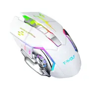 Rechargeable Wireless Mouse Silent Ergonomic Gaming Mice 6 Keys Rgb Back-Light