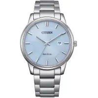 在飛比找PChome24h購物優惠-CITIZEN 星辰 冰河藍 光動能簡約手錶-40mm BM