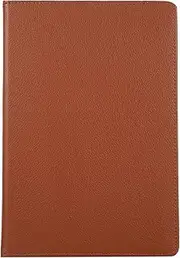 Acphtab Case for Galaxy Tab S7 FE 12.4 inch 2021 (SM-T730/T733/T736/T738) & Galaxy Tab S7 Plus 2020, 360 Degree Swiveling Stand Cover, Shockproof Case with Card Holder & Pencil Holder (Brown)