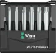 Wera 05073637001 Torx Bit Set, 6 Piece