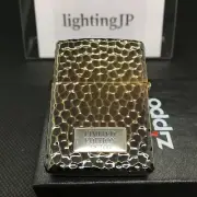 Zippo Armor Case Hammertone Kamakura Carving Brass Gold Limited Lighter Japan