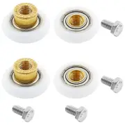 4Pcs Shower Door Roller Runners 23mm Diameter Sliding Shower Door Wheels Pull...