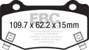 EBC DP53023NDX Disc Brake Pad Set FITS 14 chevrolet corvette stingray c7 6 2 blu (for: Chevrolet)