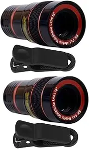 CTIRCHIU 2pcs Phone Camera Lens Macro Clip Lenses for Smartphones High Resolution Wide Angle for Concerts Travel Photography Sturdy Material