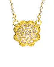 Genevive 18K Over Silver Necklace