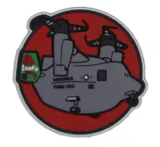 MARINE CORPS VMM-363 RED LIONS PLUMPTER HOOK & LOOP PVC PATCH