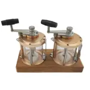 Deep Sea Fishing Reel Salt & Pepper Grinder Set Mills With Wood Plate