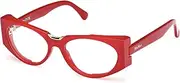 [MaxMara] MM5158 066 Shiny Light Red 54/16/140 Women's Frame, 066 Shiny Light Red, 54/16/140