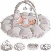 5-In-1 Thick & Plush Play Gym, Activity Gym & Play Mat, Cat Bed, Dog Bed, Conver