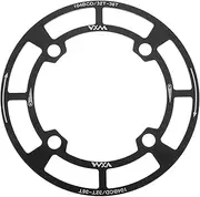 Mountain Bike Crankset Shield Black 32t-36t Chain Cover Sturdy Aluminum Alloy Easy Install Bike Chainring Protect