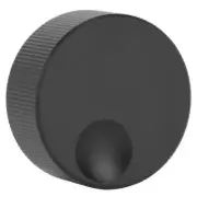 YWBL-WH Volume Control Knob Black Frosted Solid Aluminum Knob for 6mm Potenti...