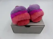 UGGS I FLUFF YEAH SLIDE PINK AND PURPLE YOUTH SIZE 0/1 11200731