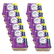 12PK Glade Solid Scented Gel Air Freshener Odour Eliminator 180g Lavender Scent