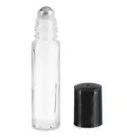 24 NEW ROLL-ON GLASS BOTTLES SPECIMEN PERFUME ESSENTIAL OILS EXTRACTS 1/3oz FDA