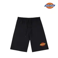 在飛比找momo購物網優惠-【Dickies】男款黑色純棉重磅撞色Logo印花休閒短褲｜