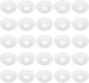 uxcell 25 Pcs Silicone Rubber Gaskets Washer, High Pressure Leak-proof Beer Bottle Gasket Seals Top Washers for Swing Flip Beer Soda Bottle, White