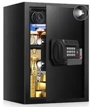 3.0 Cub Large Safes for Home Use Fire and Water Proof, Anti-Theft Digital Sec...