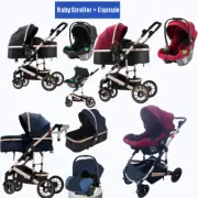 Baby Pram Car Seat 3 in1 Newborn Pushchair Travel System Buggy Stroller carrycot
