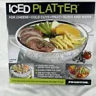 New In Box 2 Piece Server Set PRODYNE Iced Platter Cheese Cold Cuts Fruit