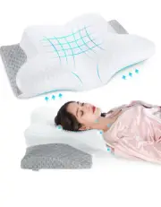Misiki Cervical Memory Foam Pillow, Orthopedic Pillow Contour Pillow for Neck