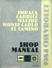 1984 CHEVROLET IMPALA /CAPRICE/MALIBU/EL CAMINO/MONTE CARLO SHOP MANUAL-2 vol