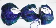 THREE TRENDSETTERS PALAIS Mohair Rayon Nylon 50 grams Yarn Purple Multi #6
