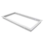 Domus Lighting TRIM-306 Rectangular Recessed Panel Light Trim - Satin White Trim