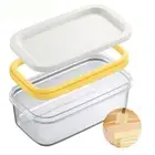 Butter Cutting Box Cheese Storage Box with Lid Butter Dish with Slicer for Home▪