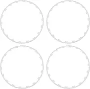 Cechoayuu 4pcs Car Rim Protector 18 Inch, Alloy Scratch Resistant Protective Ring, Universal Fit, 2017 ~ 2023 (White)