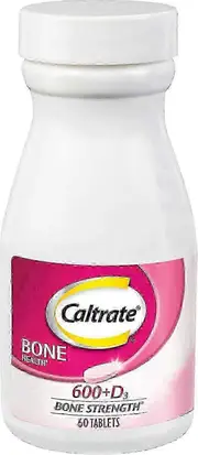 Caltrate Calcium & Vitamin D3, Bone Strength, Tablets, 60 Ea