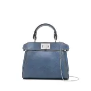 [Fendi] Fendi Mini Peekaboo Tote Bag ONE SIZE BLUE