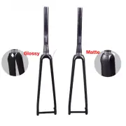 Carbon Fiber Cyclocross Bike Rigid Fork Thru Axle 100*12mm Road Bike Front Fork