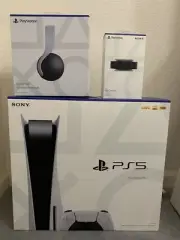 PlayStation PS5 Disc Console Pulse 3D Headset HD Camera Bundle READY TO SHIP!