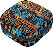 Period Bag,Sanitary Napkin Storage Bag,Flower Africa Boho,Tampon Holder for Purse