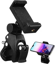 LRXIYODE 1 Set Adjustable Mic Stand Phone Holder Clip for Musicians Vloggers Rotatable Design Clamp Durable Construction Compatible with Various Microphone Stands Bike Handlebars