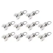 Curtain Track Rollers 10.5mm/0.41" 10Pcs Plastic Twin Wheeled Carriers Draper...