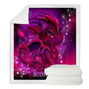 Kids Design Scorpio Lil Dragon Throw Blanket
