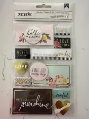 American Craft Remarks Find Joy 11PC Dimensional Stickers Love This Scrapbooking