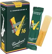 Vandoren V16 Alto Saxophone Reed Box of 10, Strength 1.5