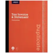 J.Burrows Carbonless Duplicate Tax Invoice/Statement Book
