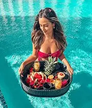Deluxe Floating Tray for Pool - Floating Pool Tray - Stylish Breakfast Tray on The Water - Floating Bar for Pool